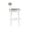 Alaterre Furniture Hanover Swivel Bar Height Bar Stool, White and Gray, 2PK ANHN02PDCR2 - alternate 4